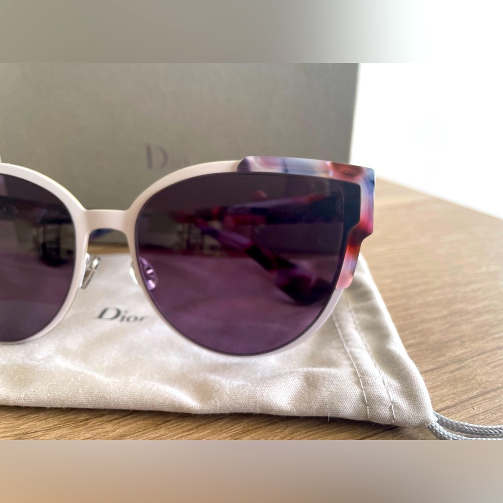 New! CHRISTIAN DIOR WILDLY DIOR HAVANA PINK/PURPLE SUNGLASSES AUTHENTIC - Picture 9 of 13